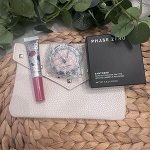 NWT Ipsy Bag and Makeup Items -Phase Zero Santorini Palette + more